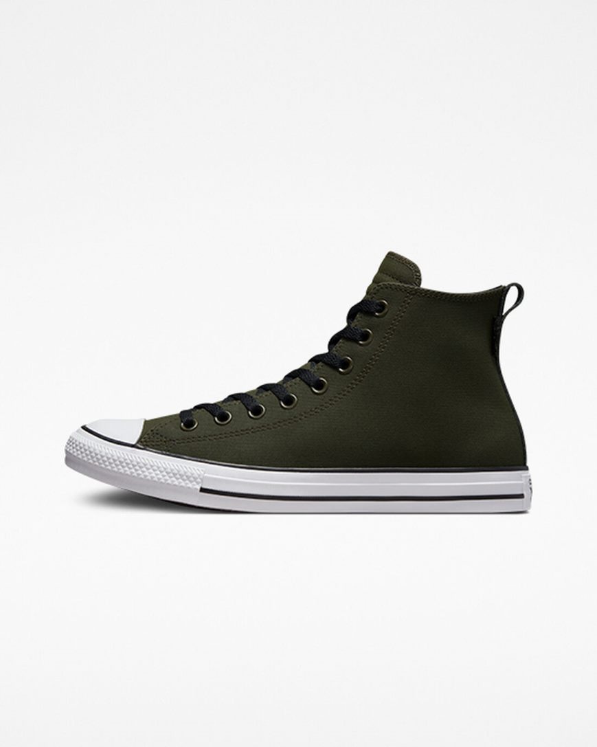 Men's Converse Chuck Taylor All Star TecTuff High Top Shoes Olive / Green / White / Black | AU 4E359P